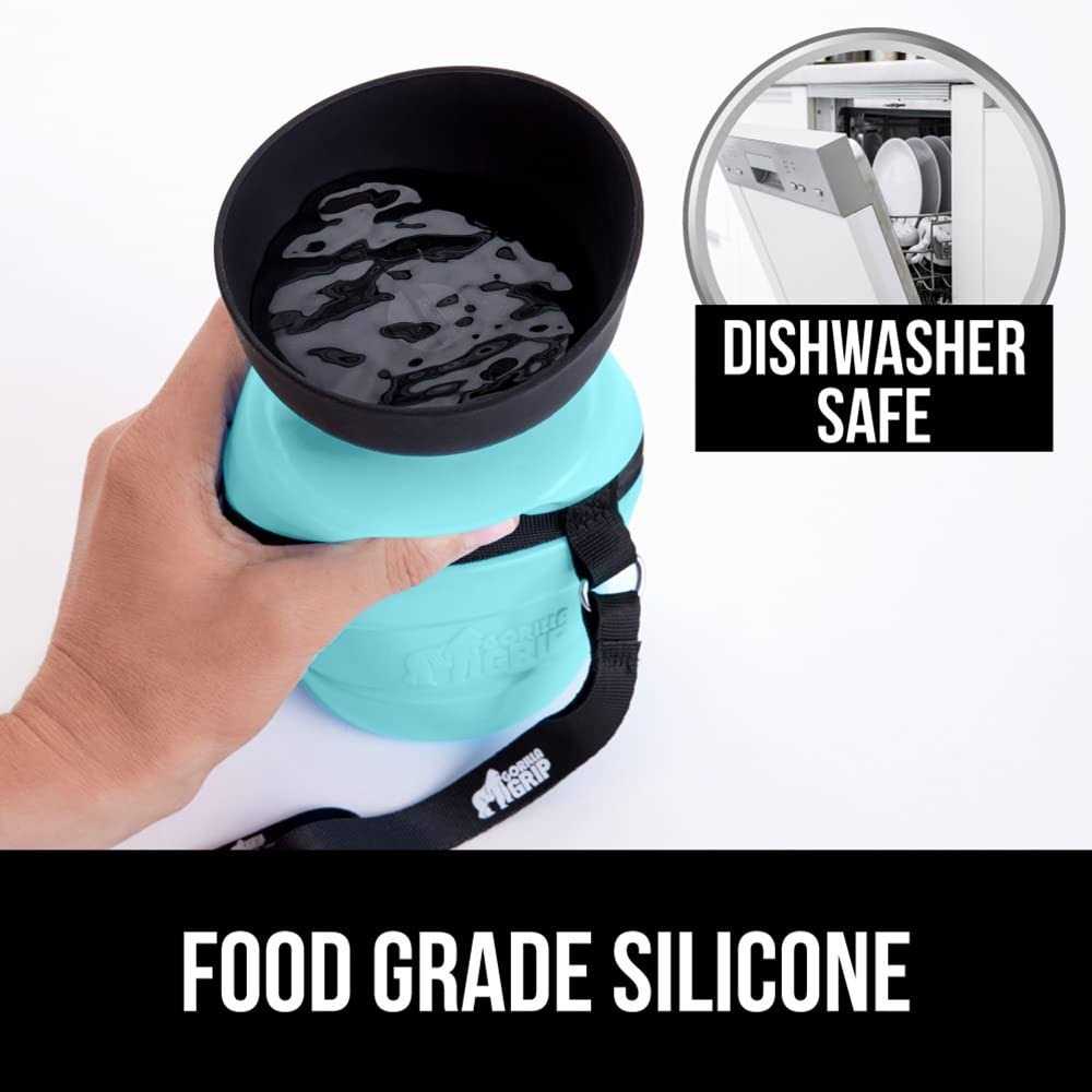 Leak Proof Portable Dog Water Bottle with Bowl Cap B4066