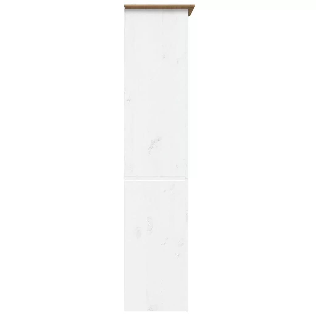 Brown 5-Tier Solid Wood Pine Bookcase T503193