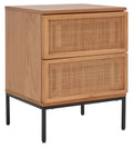 2 Drawer Rattan Nightstand E9735