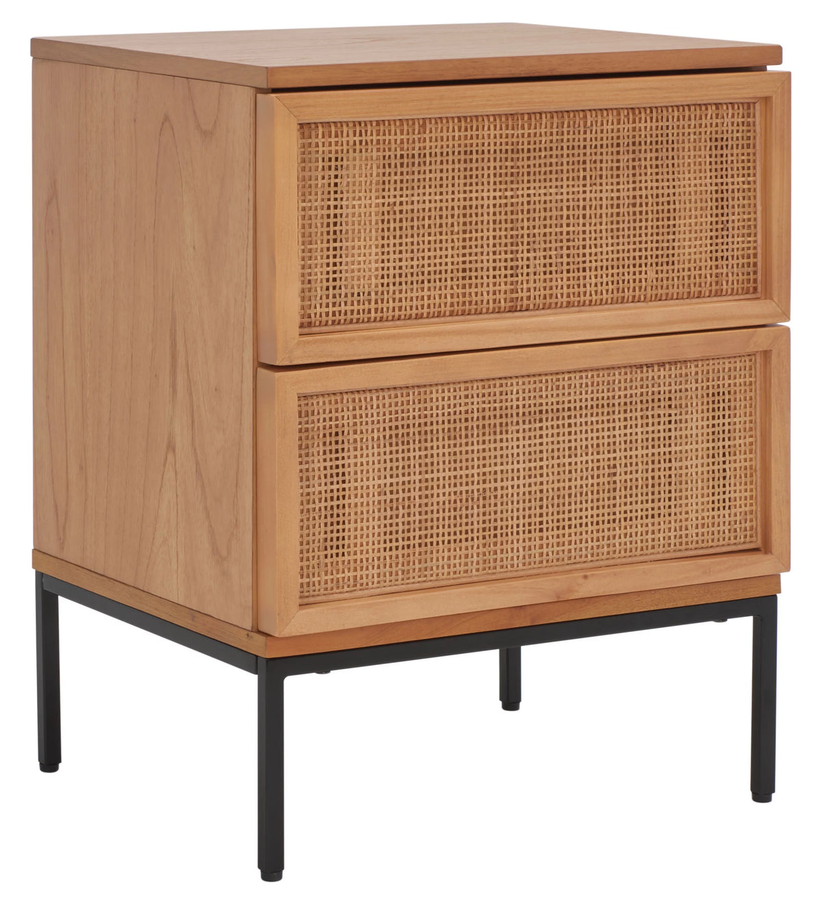2 Drawer Rattan Nightstand E9735