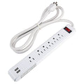 6-Outlet 2 USB Power Strip G63478