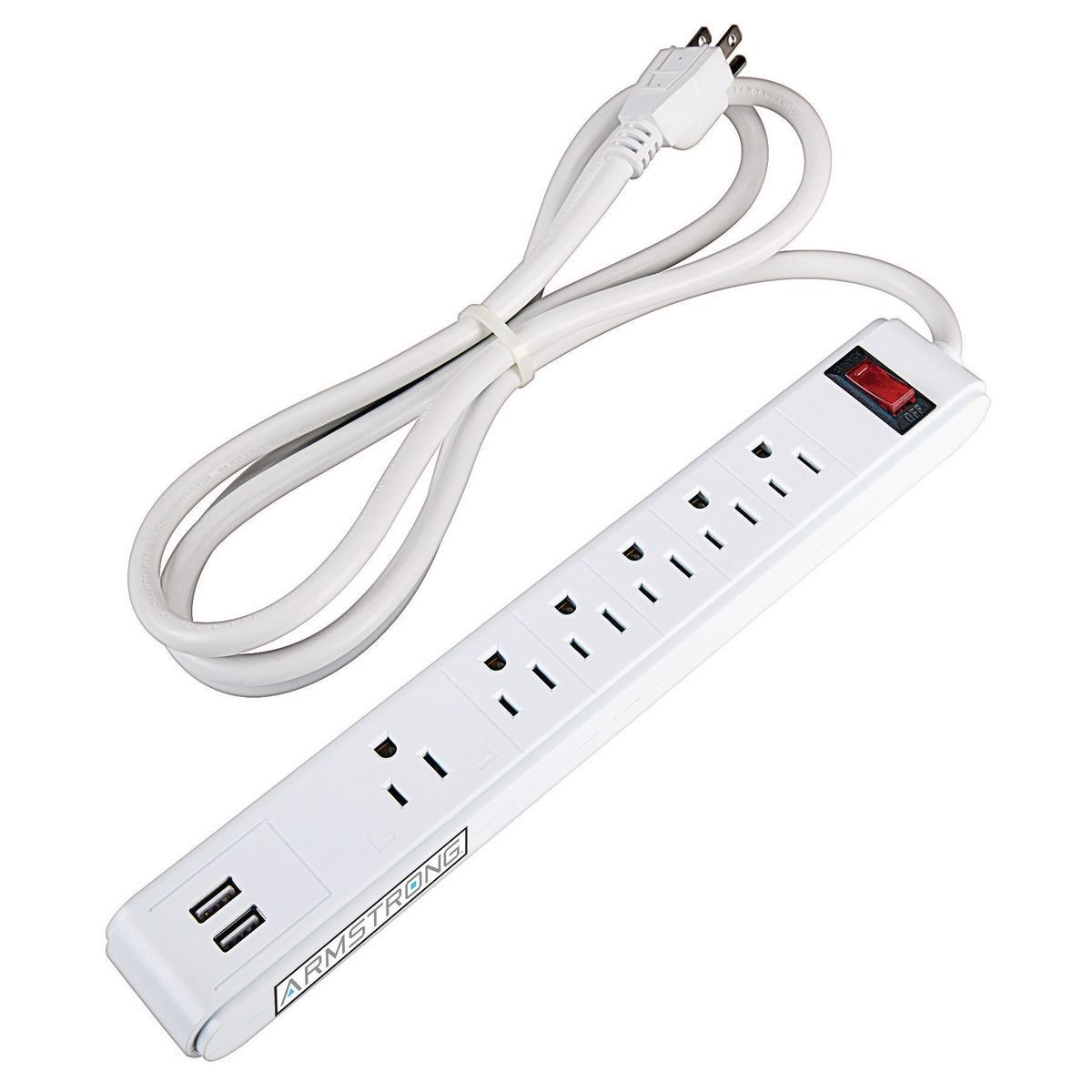 6-Outlet 2 USB Power Strip G63478
