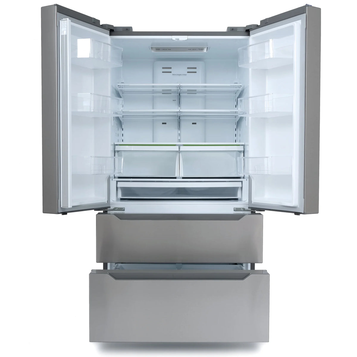 5 Piece Kitchen Appliance Package with Gas Range Range Hood Dishwasher French Door Refrigerator Wine Refrigerator I645