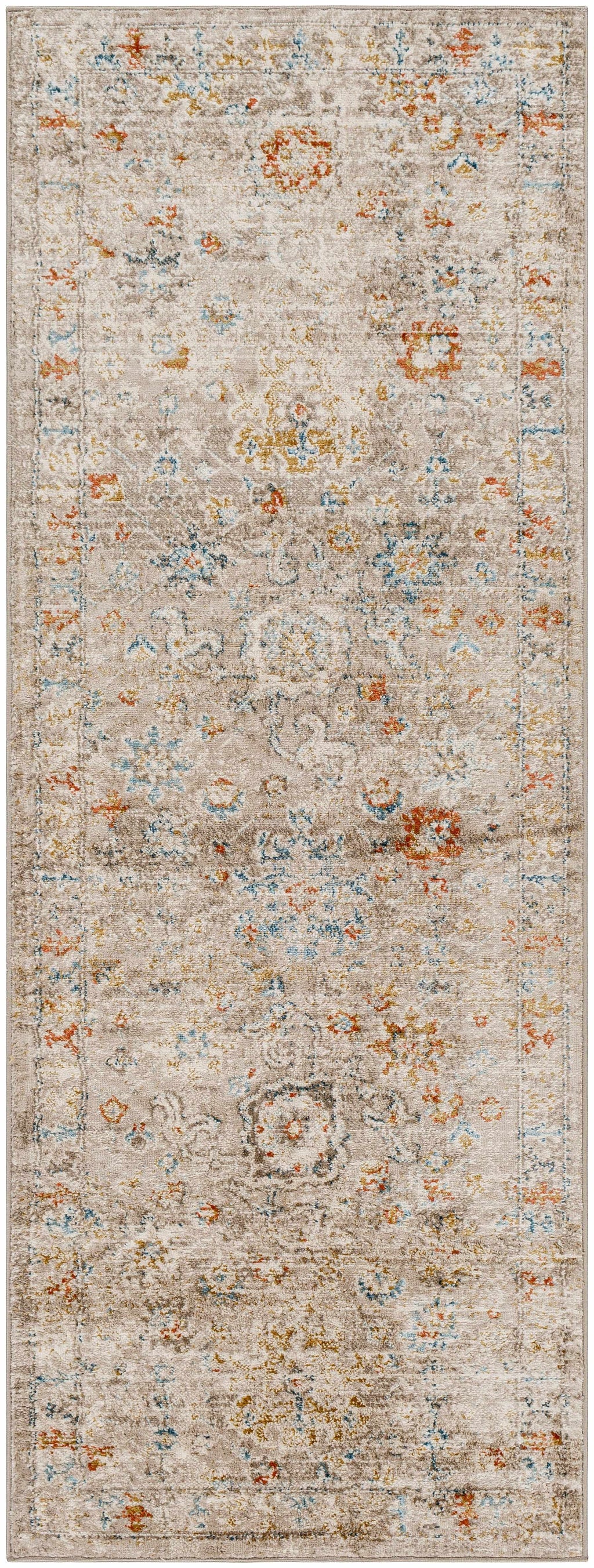 Brown Gray Beige Area Rug K191741