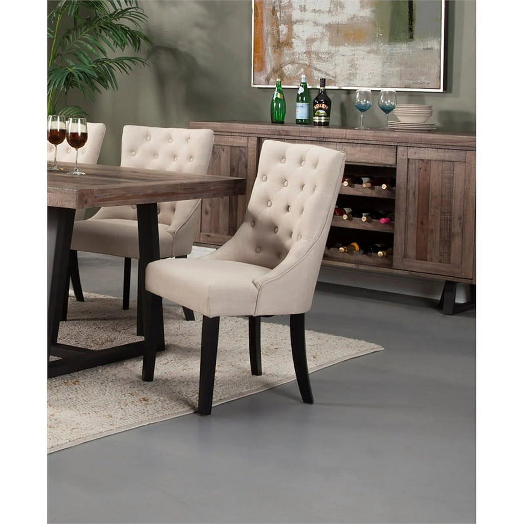4 Piece Dining Table Side Chairs Sideboard Set D739