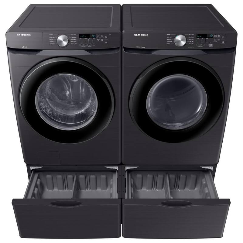 7.5 cu. ft. Stackable Vented Electric Dryer with Sensor Dry in Brushed Black X6361