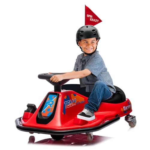 24V Electric Drifting Go Kart for Kids, Black A474539