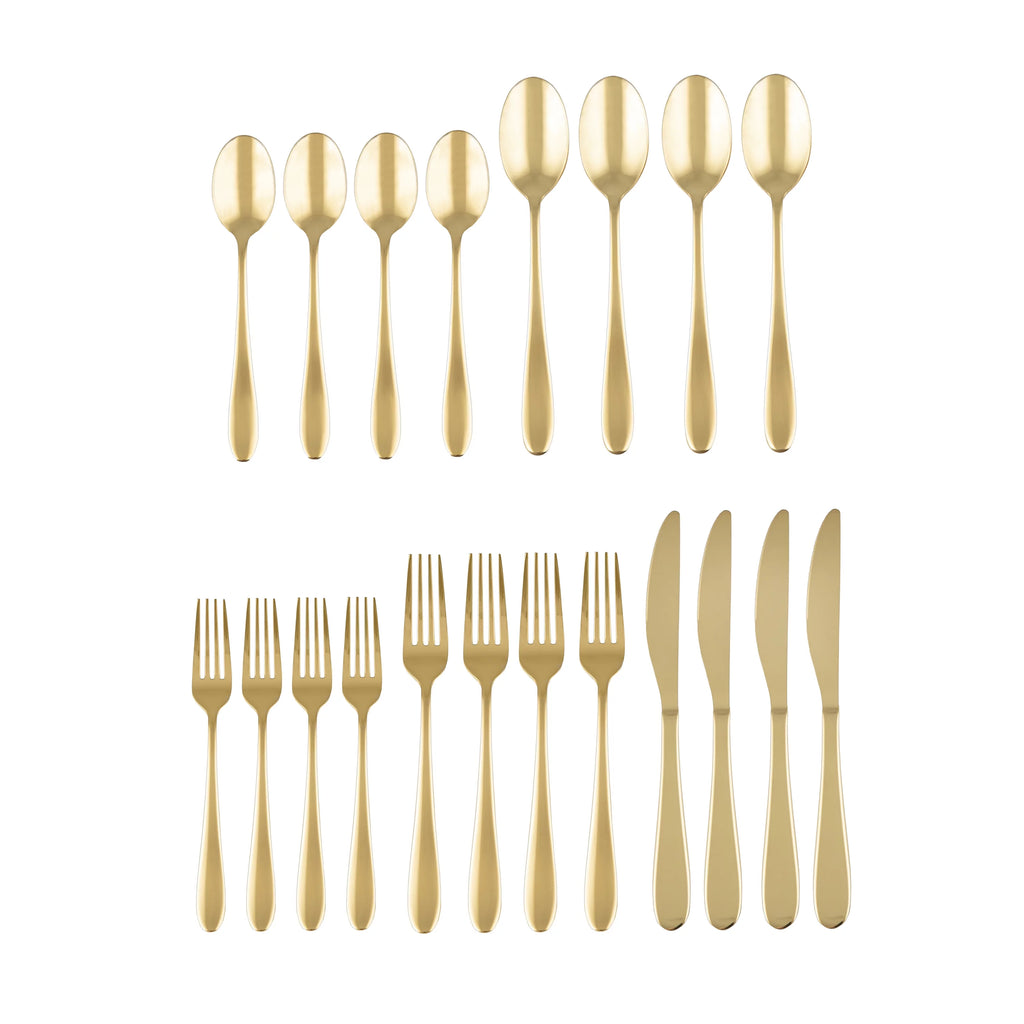 Black 20-Piece Flatware Set E761416