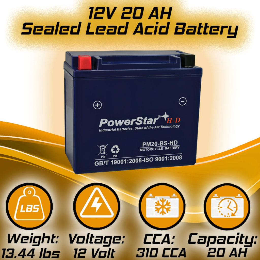 Battery for Harley-Davidson 1340cc Softail 1988 K2222