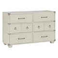 Gray Manufactured Wood Six Drawers Dresser D557