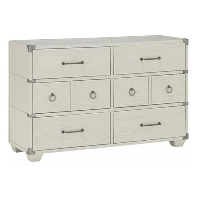 Gray Manufactured Wood Six Drawers Dresser D557