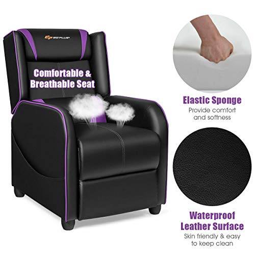PU Leather Recliner Chair with Footrest O97861