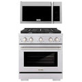 30 In. Gas Range and Over-The-Range Microwave in Stainless Steel I3448