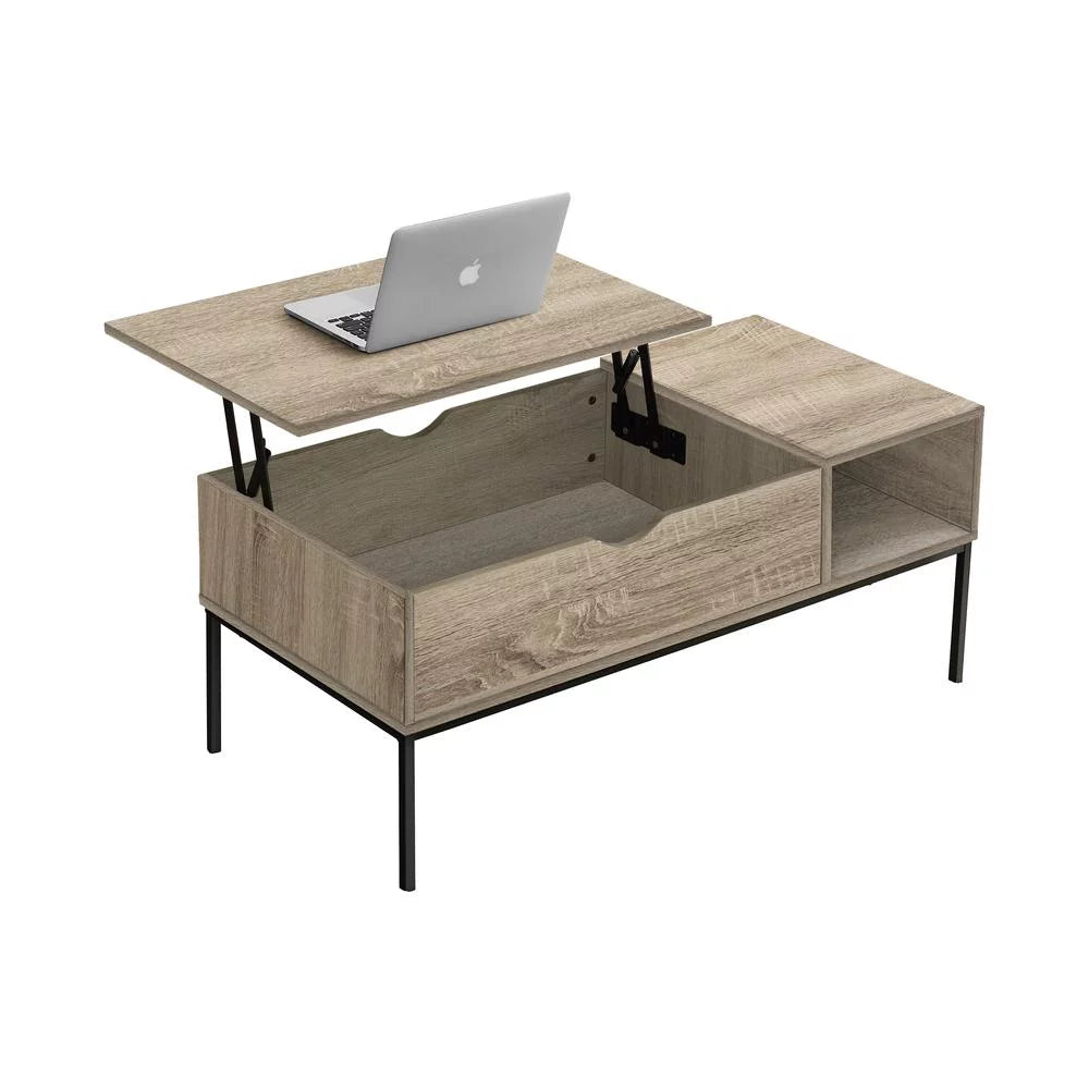 Dark Taupe Lift-top Coffee Table Y7401