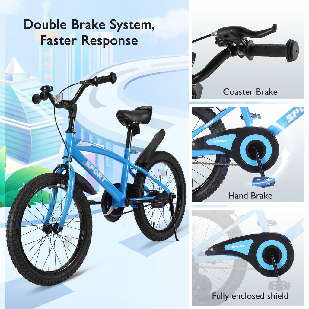 Blue Kids Bike with Removable Training Wheels F510214