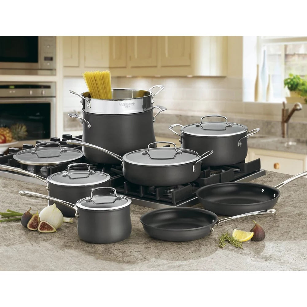 Hard Anodized 13-Piece Cookware Set W347896