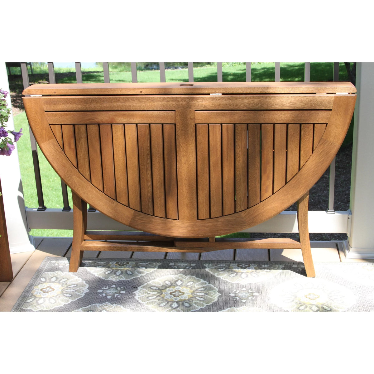 Round Folding Outdoor Dining Table 43 inches Y714516