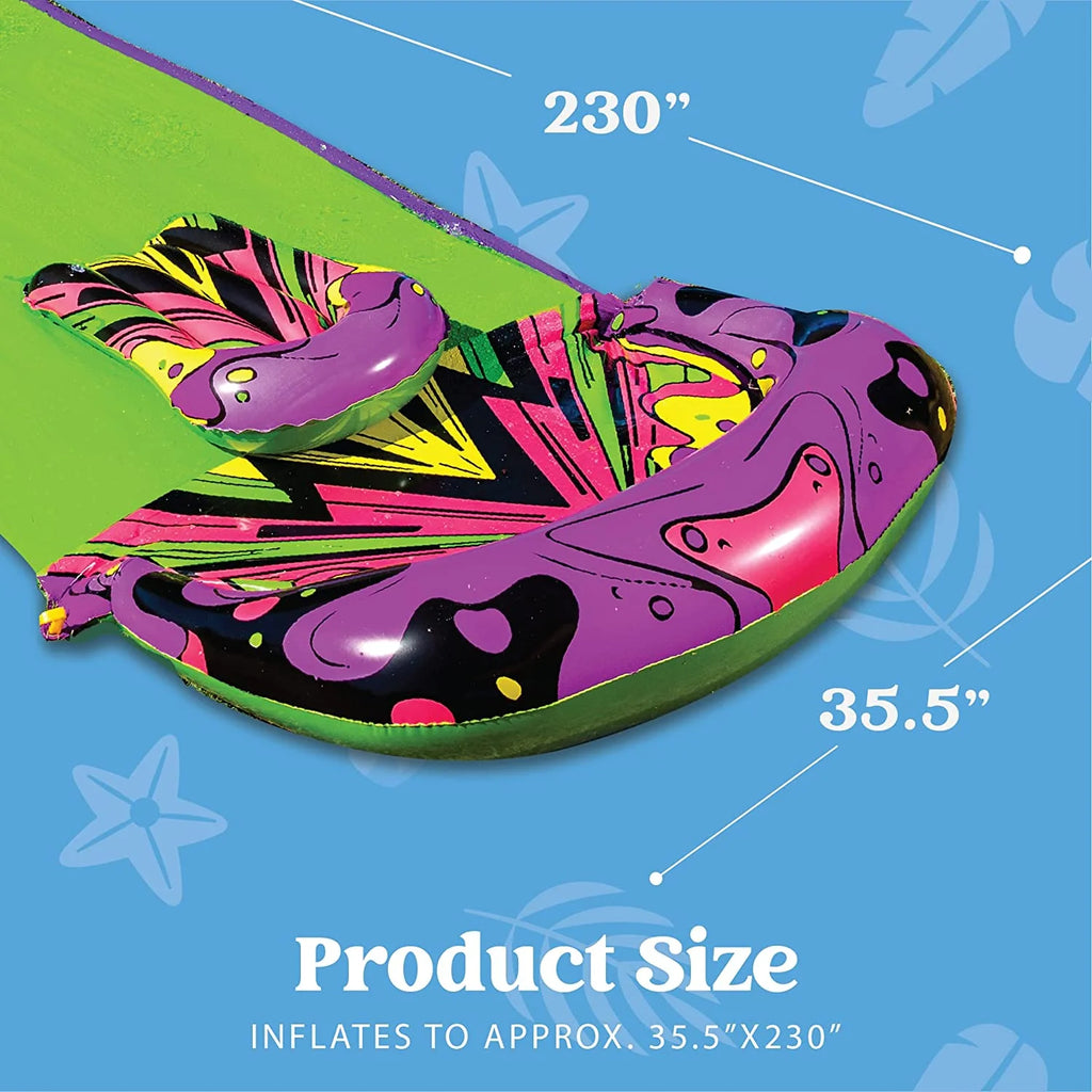 2 Pack 20ft x 35.5in Water Slide with Bodyboards G82941