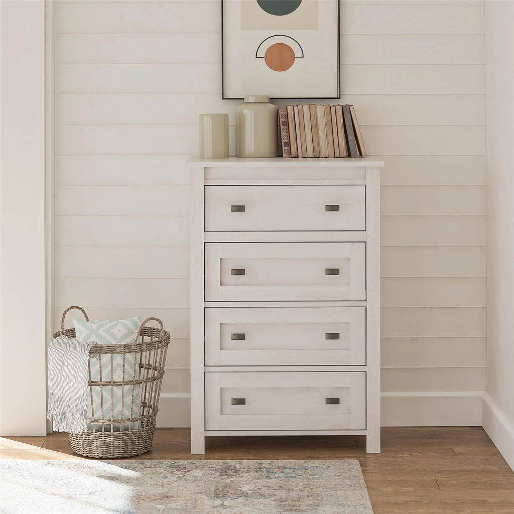 4 Drawer Weathered Oak Dresser C206