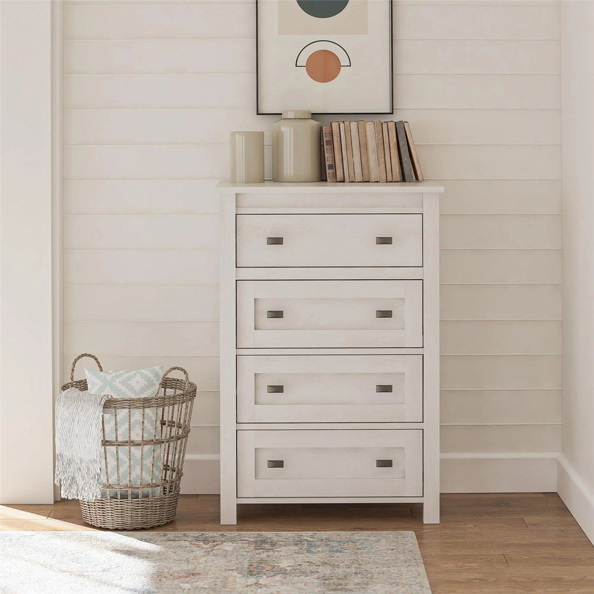 4 Drawer Weathered Oak Dresser C206