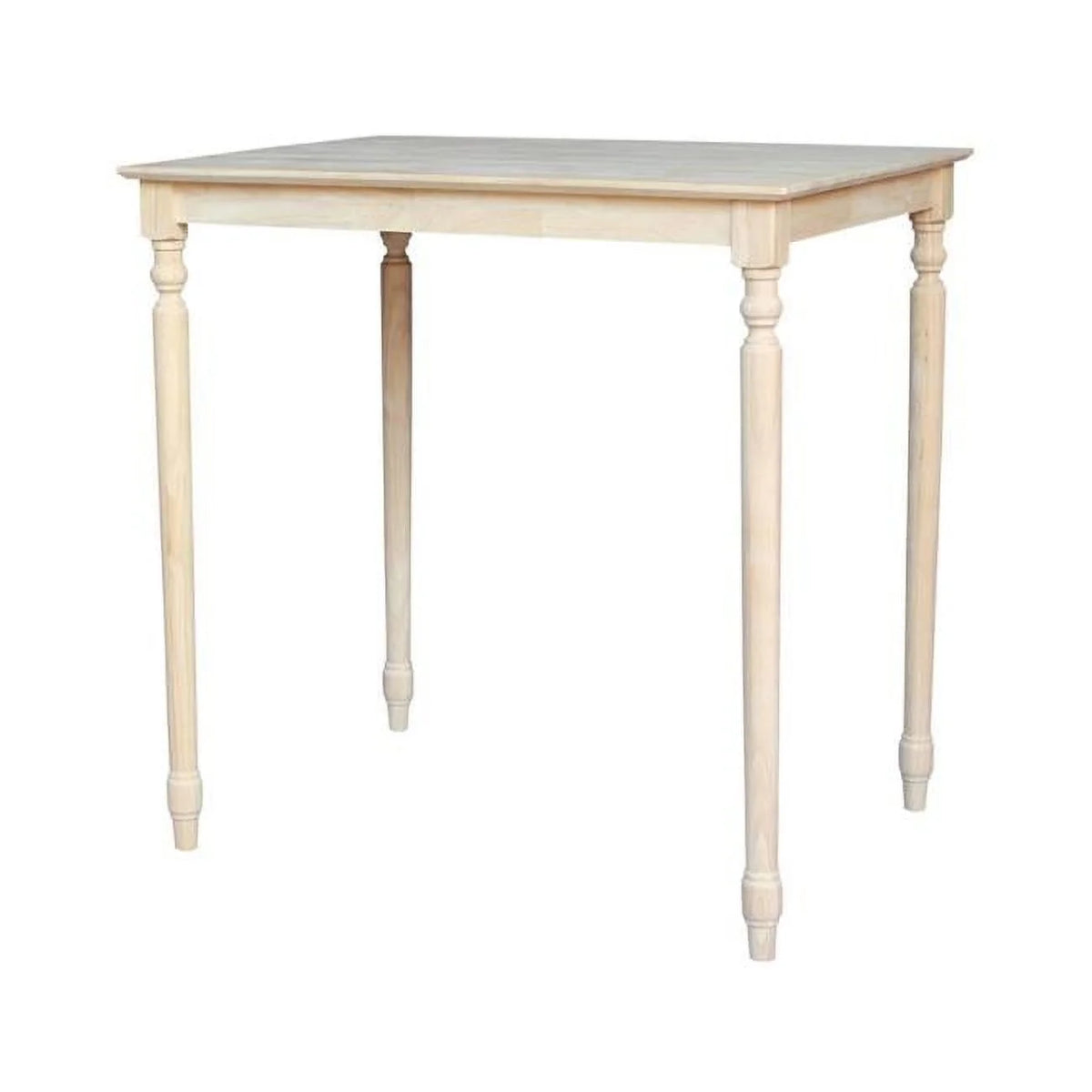 Solid Wood Top Turned Legs Dining Table S859218