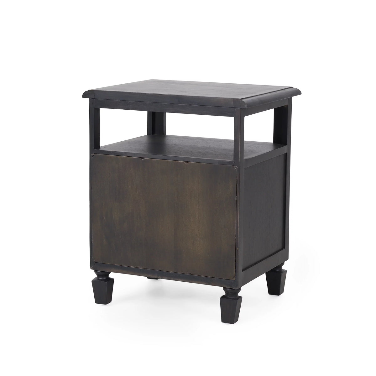 Acacia Wood and Cane Nightstand G12828