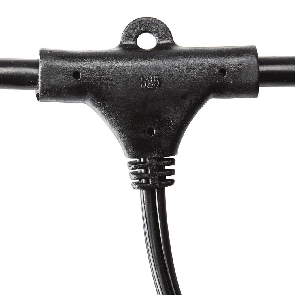 Black 12-Bulb Incandescent String Lights Z9059