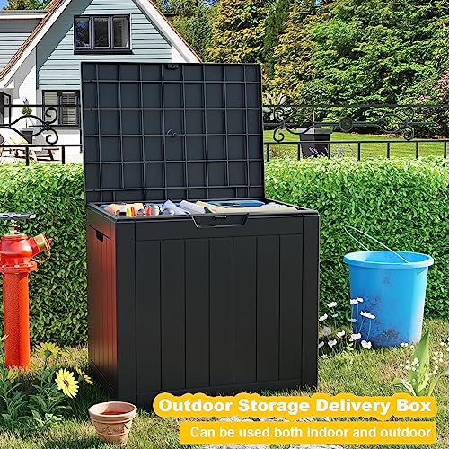 75 Gallon Waterproof Resin Outdoor Storage Box T5433
