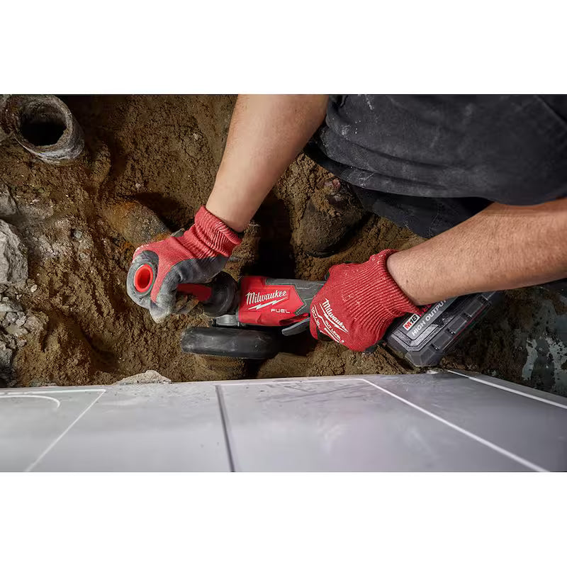 18V Lithium-Ion Brushless Cordless 4-1/2 in./5 in. Grinder and Hammer Drill L168033