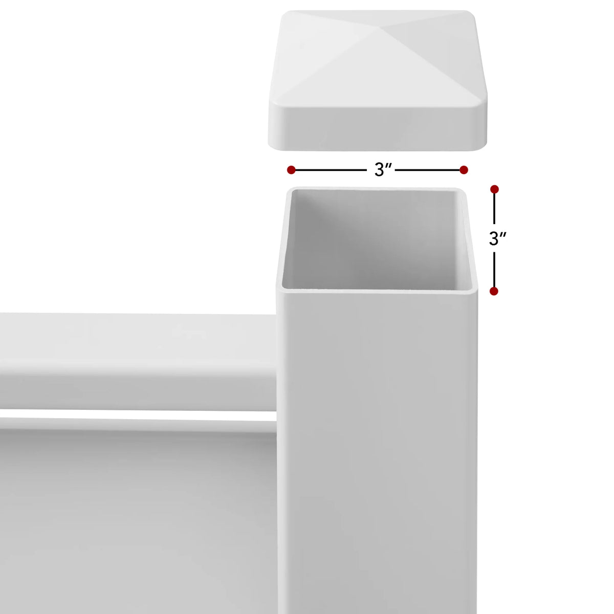 White 48" x 48" Louvered Privacy Screen P421