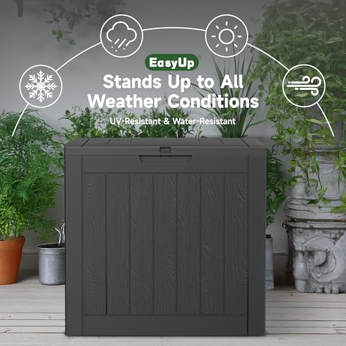 75 Gallon Waterproof Resin Outdoor Storage Box T5433