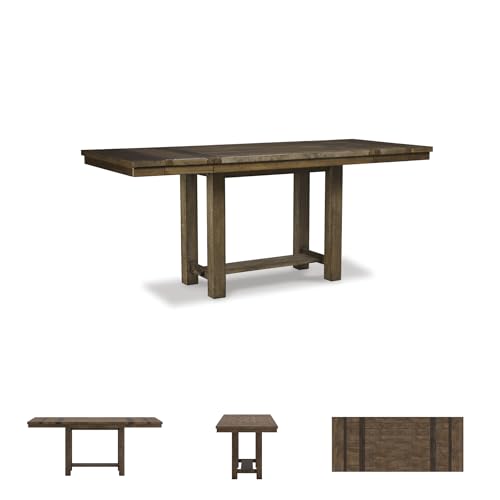 White Dining Extension Table with Trestle Base O783241