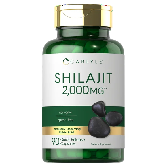 2000mg 90 Capsules Non-GMO Gluten Free Shilajit Supplement S99184