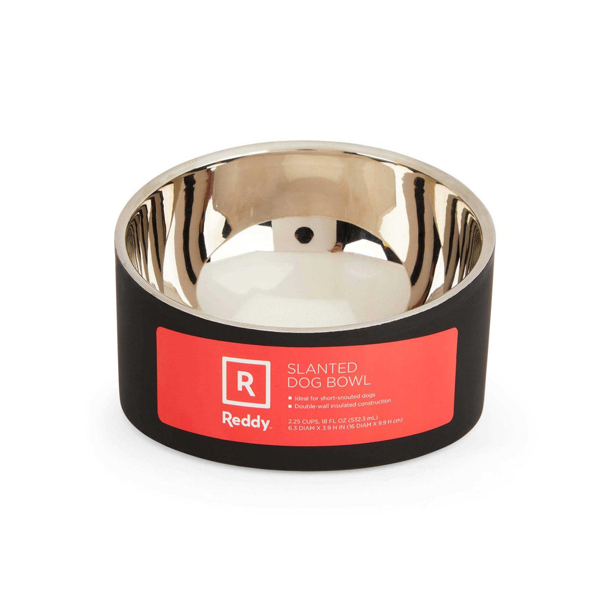 Stainless-Steel Slanted Dog Bowl S395708