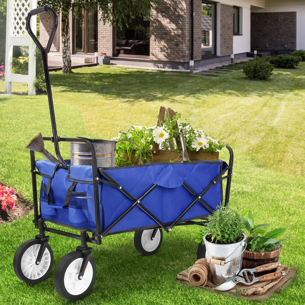 Collapsible Outdoor Utility Wagon Cart N204730